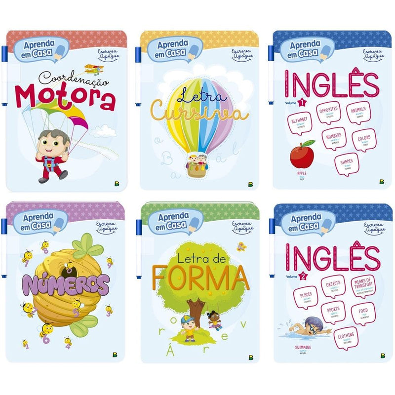 Kit Cadernos de Traço e Desenho Infantil Magic Book (Oferta Especial!) - Baby Loja